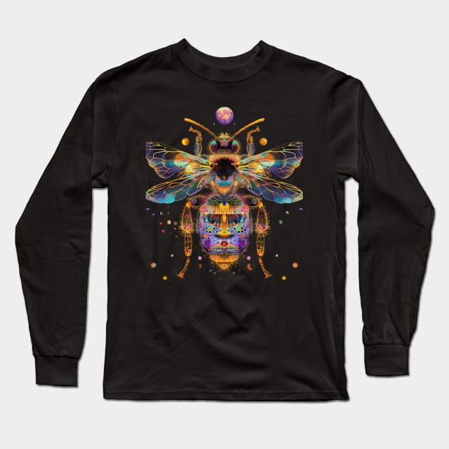 Inquisitive about Bees Long Sleeve T-Shirt by Silly Picture